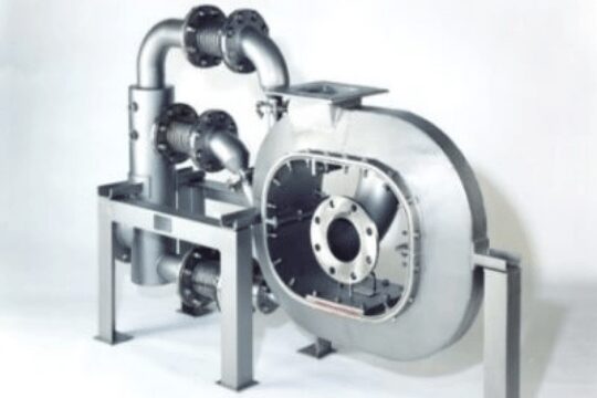 A large industrial type machine with pipes and valves.